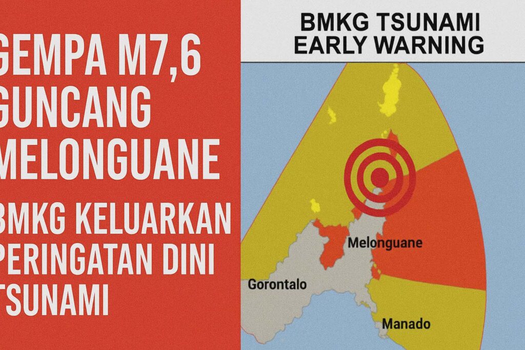 Gempa M7,6 Guncang Melonguane, BMKG Keluarkan Peringatan Dini Tsunami