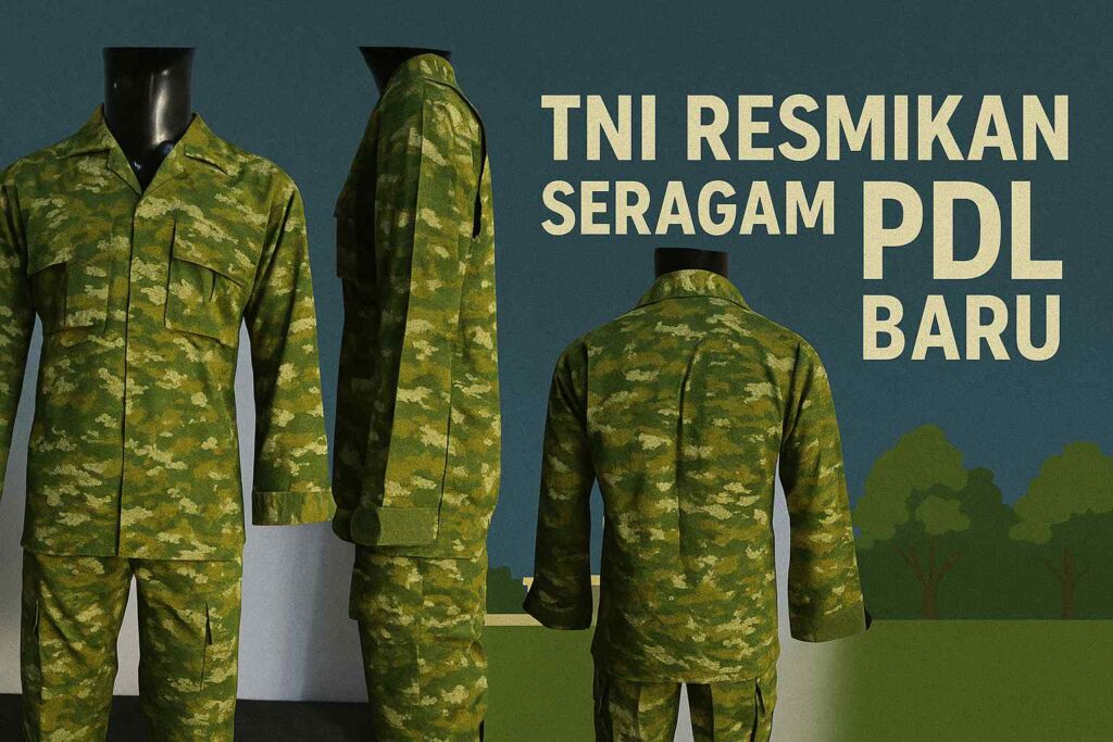 TNI Resmikan Seragam PDL Baru, Gantikan Loreng Malvinas Mulai HUT ke-80