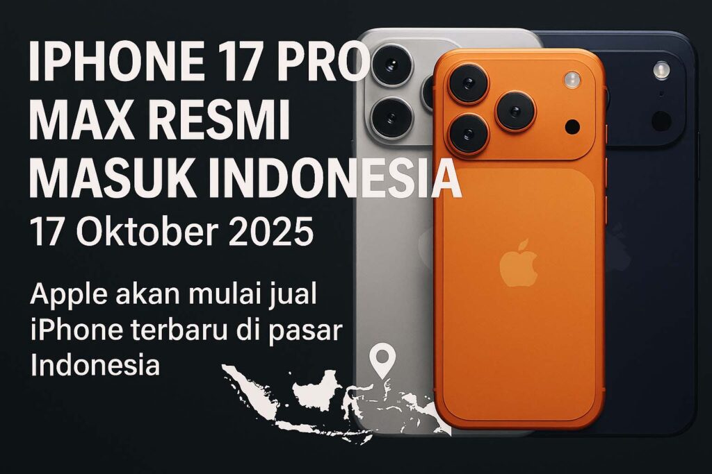 iPhone 17 Pro Max Resmi Masuk Indonesia, Pre-Order Dibuka 10 Oktober 2025: Ini Harga dan Spesifikasinya