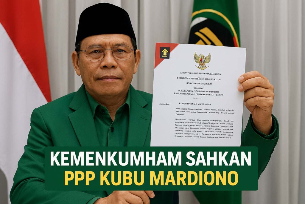 Kemenkumham Resmi Sahkan Kepengurusan PPP Kubu Mardiono, Mahkamah Partai Tolak Dualisme