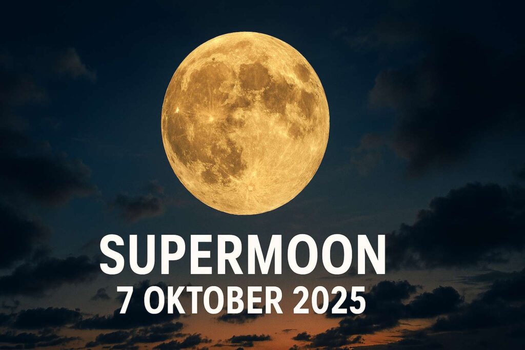Supermoon 7 Oktober 2025: Fenomena Langit Langka, Bulan Terlihat Lebih Besar dan Terang dari Biasanya